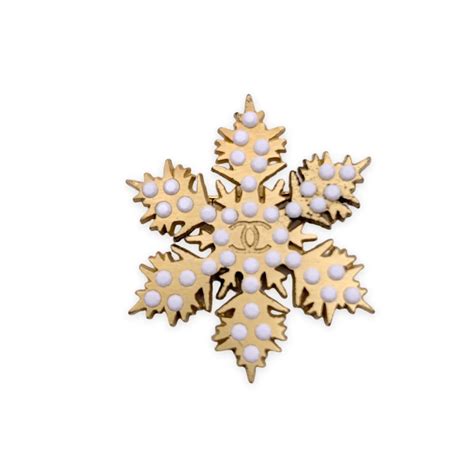 broche chanel flocon neige|Chanel Broche géante flocon de neige moghol .